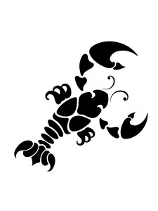Crawfish Stencil 18