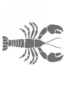 Crawfish Stencil 4