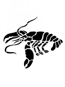 Crawfish Stencil 6