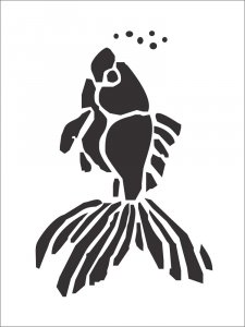 Goldfish Stencil 5