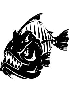 Piranhas Stencils 5