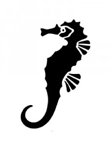 Sea Horse Stencils 8