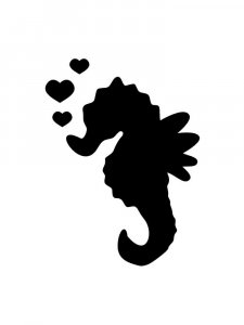 Sea Horse Stencils 9