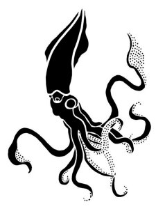 Squid Stencil 1