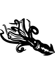 Squid Stencil 4