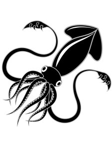 Squid Stencil 7