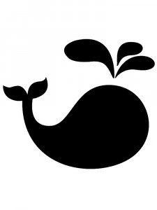 Whale Stencil 16