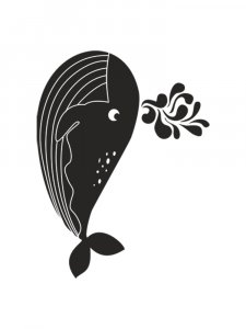 Whale Stencil 5
