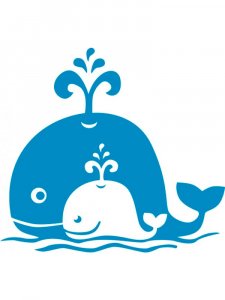 Whale Stencil 7
