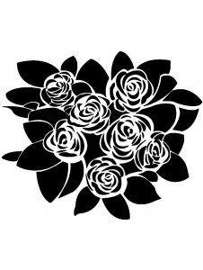 Bouquet of flowers Stencil 14