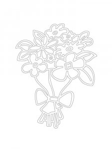Bouquet of flowers Stencil 2