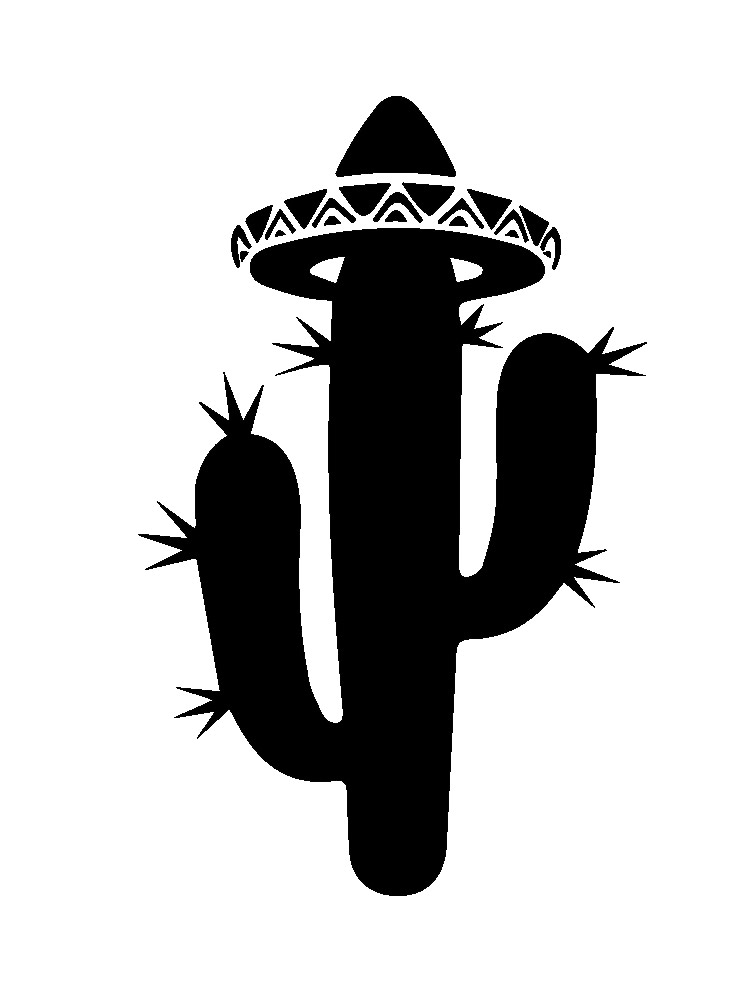 Free Printable Cactus Stencils And Templates