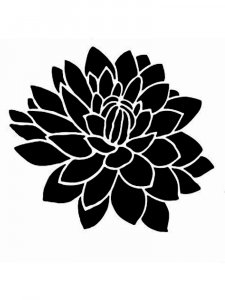 Dahlia Stencils 10