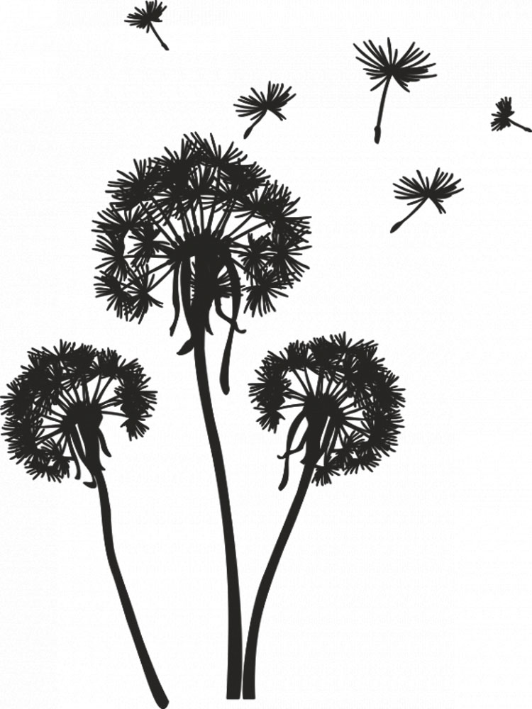 Dandelion Stencil Free Printable DMYDID Dandelion Stencil Free Printable DMYDID