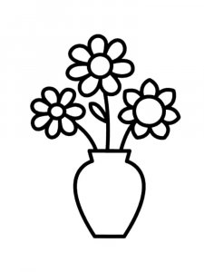 Flowers in Vase Stencil 10