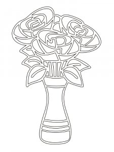 Flowers in Vase Stencil 11