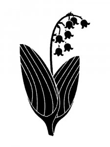 Lily of the valley Stencil 2