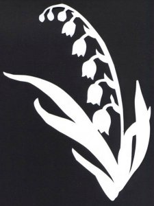 Lily of the valley Stencil 4