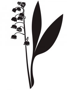 Lily of the valley Stencil 8