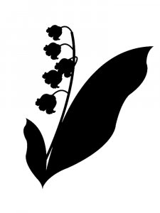Lily of the valley Stencil 9