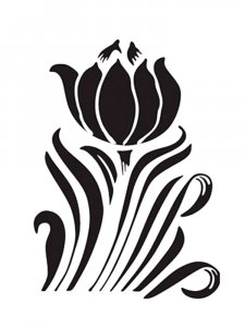 Lotus Stencil 4