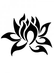 Lotus Stencil 6