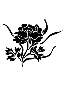 Peony Stencils 10