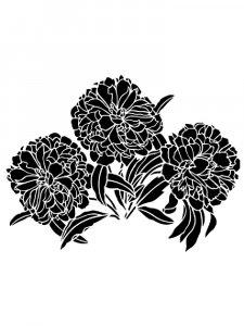 Peony Stencils 2