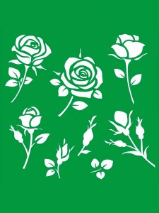 Rose Stencils 11
