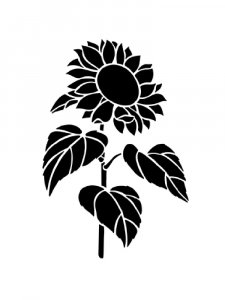 Sunflower Stencils 6