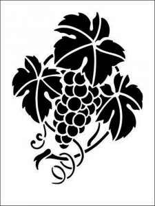 Grapes Stencils 1