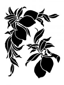 Lemon Stencil 3