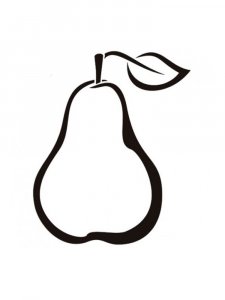Free printable Pear stencils and templates