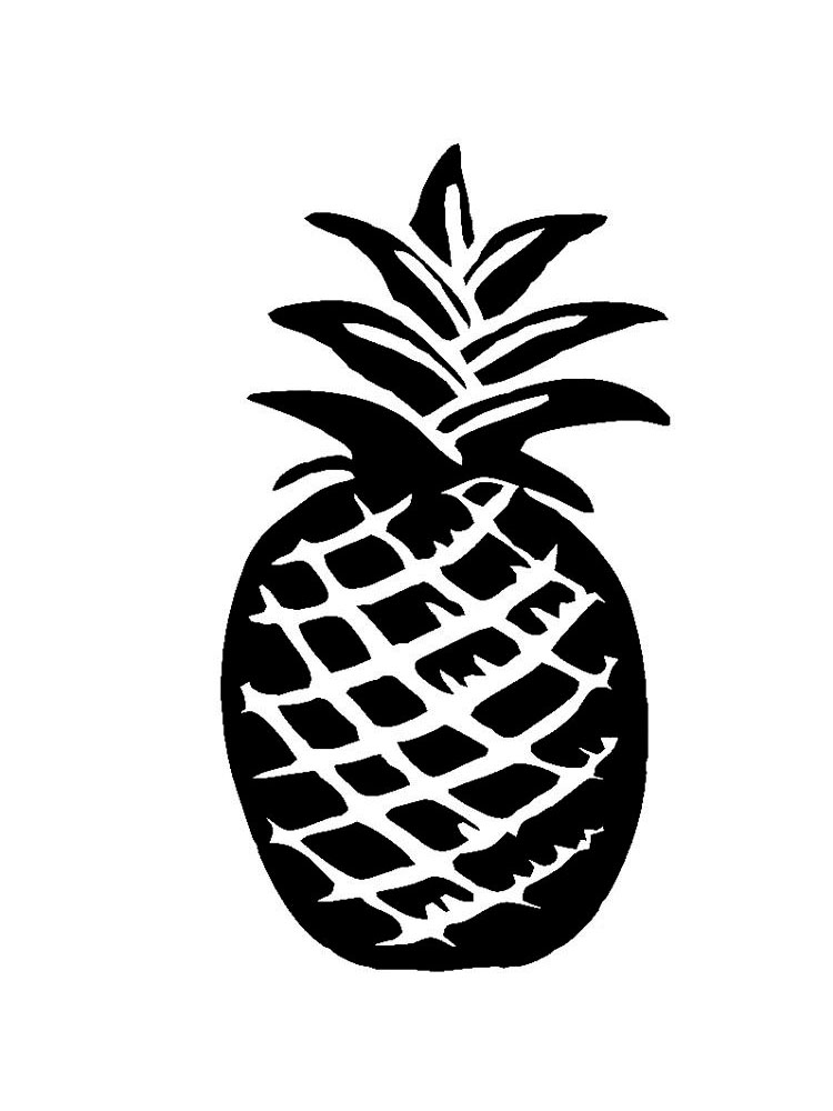 Free printable Pineapple stencils and templates