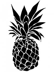 Pineapple Stencil 13