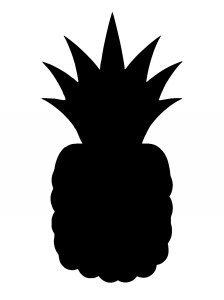 Pineapple Stencil 16