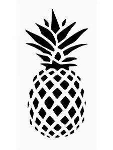 Pineapple Stencil 3