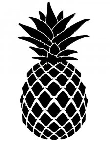 Pineapple Stencil 4
