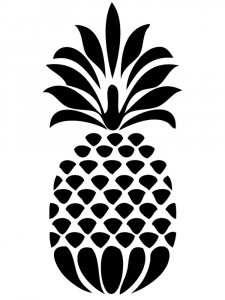 Pineapple Stencil 7