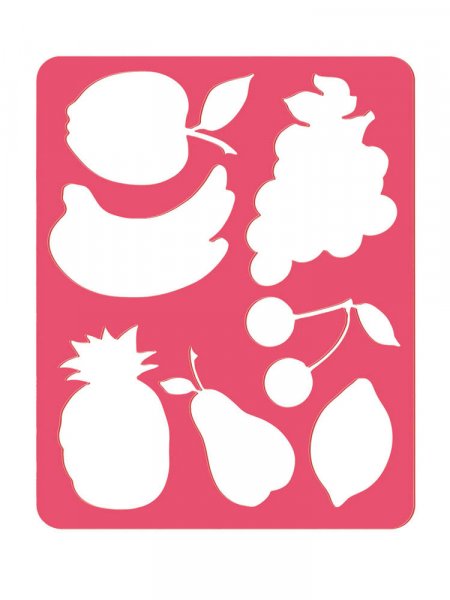 Strawberry Stencil For Painting & Crafts - Fruit Art Template Canvas DIY Design