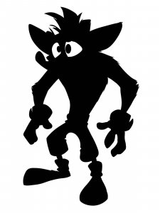 Crash Bandicoot Stencil 3