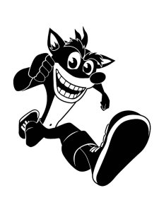 Crash Bandicoot Stencil 6