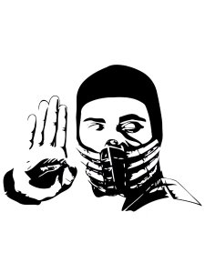 Mortal Kombat Stencil 11