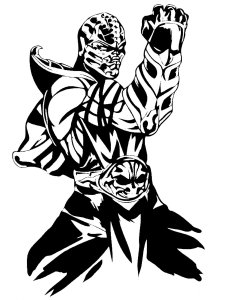 Mortal Kombat Stencil 5