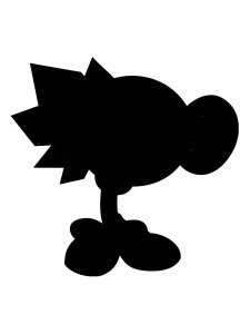 Plants vs Zombies Stencil 4