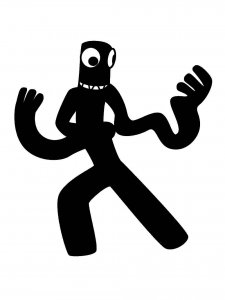 Rainbow Friends Stencil 4