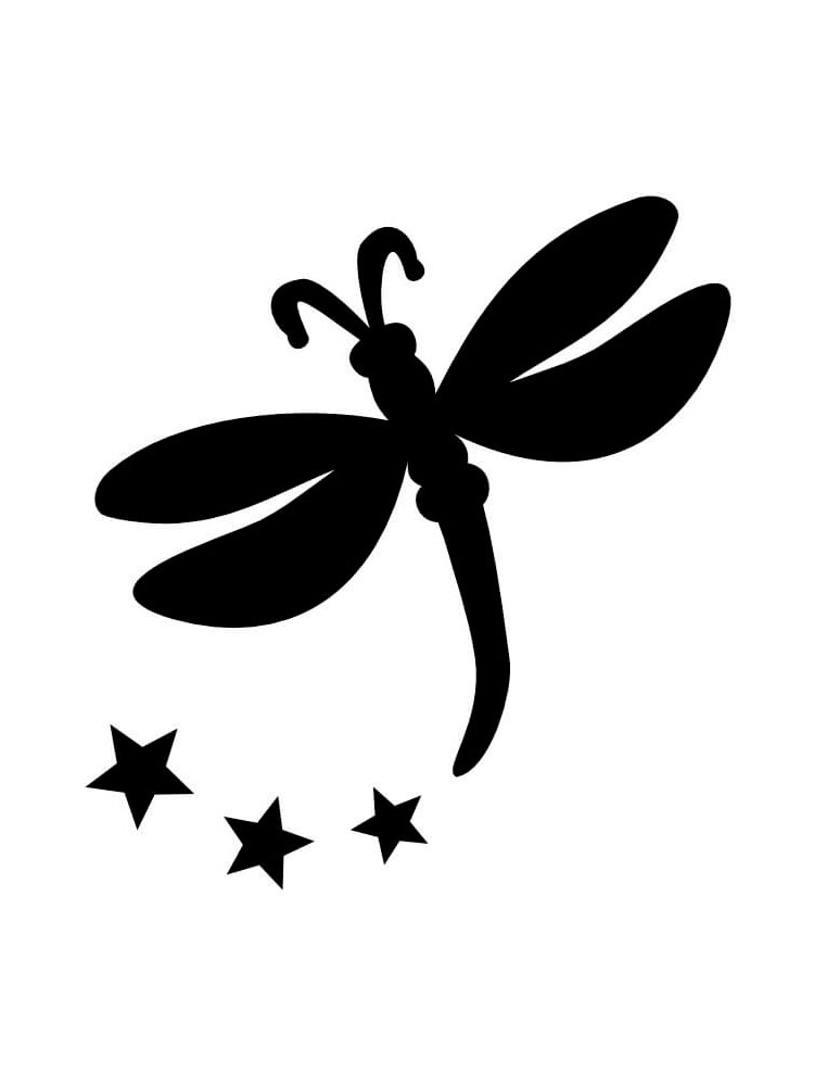 Free printable Dragonfly stencils and templates