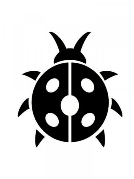Ladybug stencils and templates - Free PDF Printables