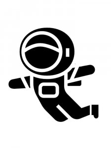 Astronaut Stencil 1