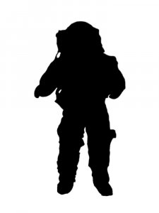 Astronaut Stencil 11